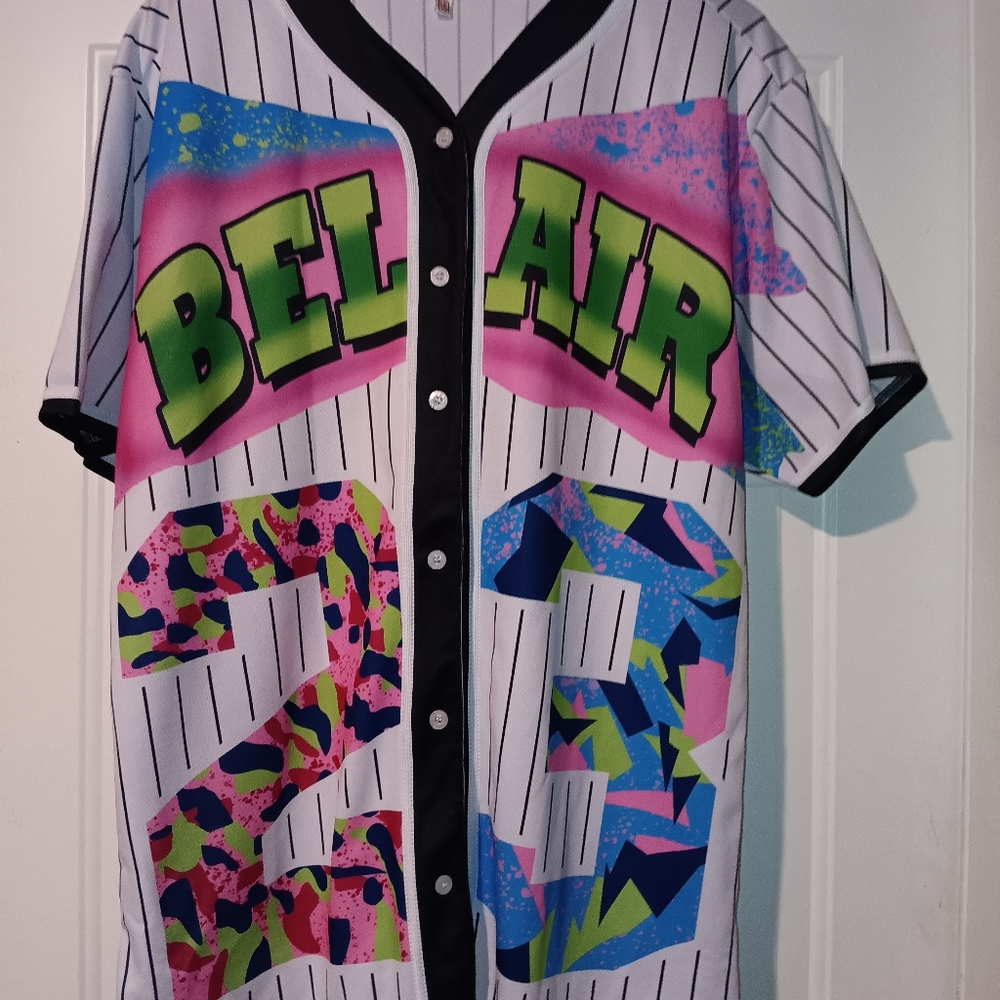 Bel Air number 23 baseball style Jersey